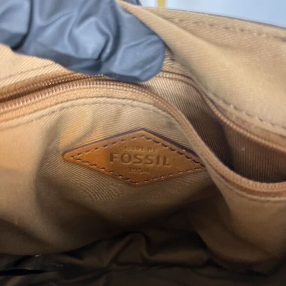 Vtg Fossil Mini Saddle Bag Handbag Purse Messenger Bag Crossbody Mail Small - Picture 5 of 12